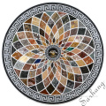 Elaborate and Customized waterjet floor marble medallion